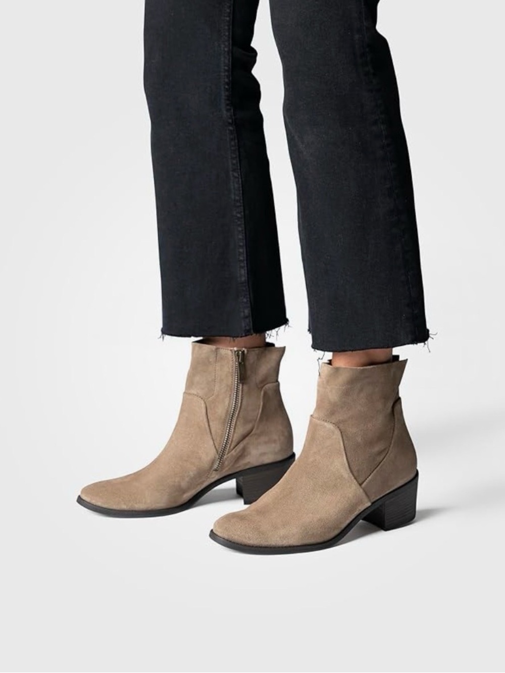 Paul Green suede ankle boots sz 7.5 western tan